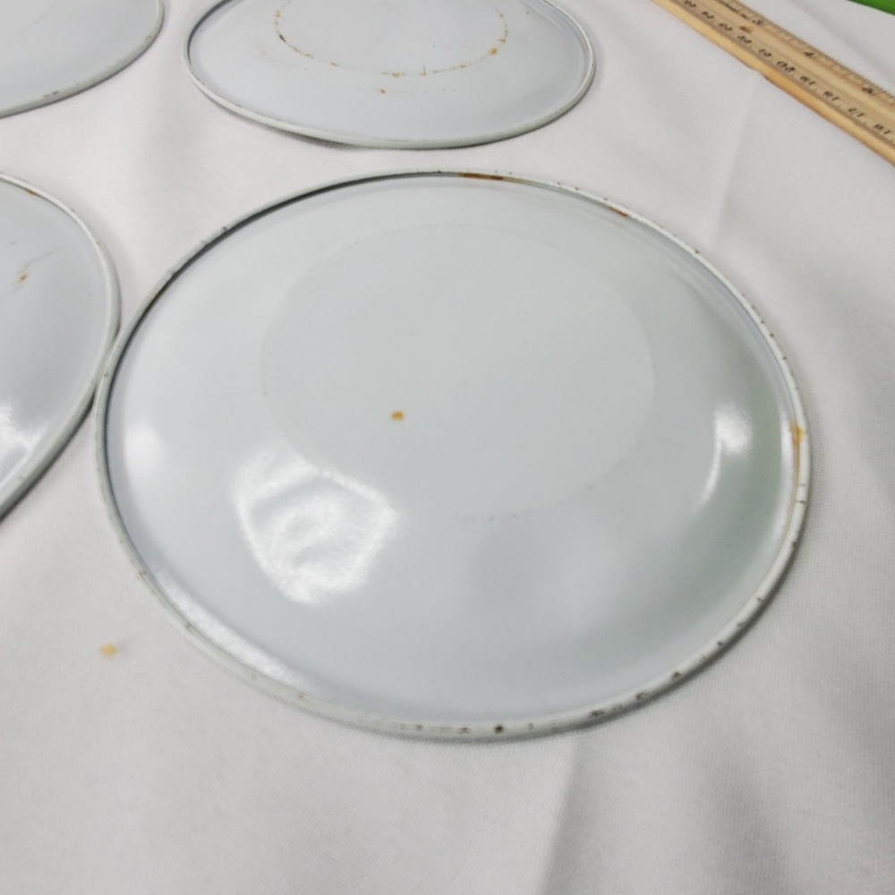 VTG Holly Hobbie Friends 70s Litho Metal Play Tea Set Plates Pretend Doll Lot 12 - Picture 15 of 16